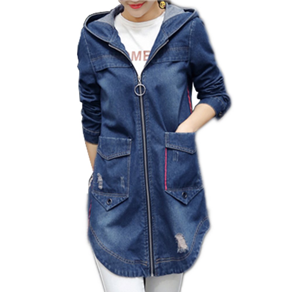 jeans with long zipper