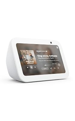Amazon Echo Show 5 (newest model), Smart display, Designed for Alexa+, 2x the bass and clearer sound, Glacier White