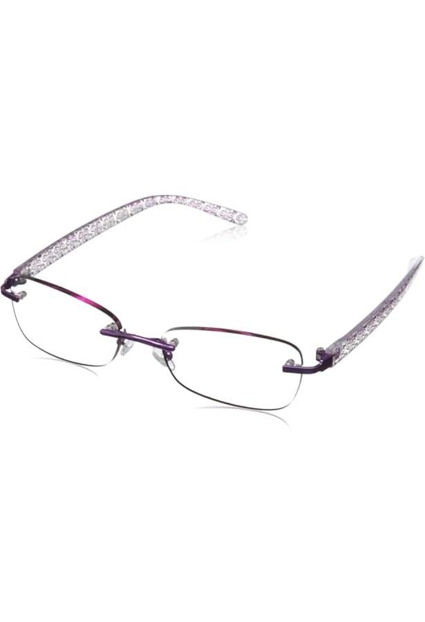 Amazon.com: Foster Grant Magnivision Daniella Purple Oval Reading