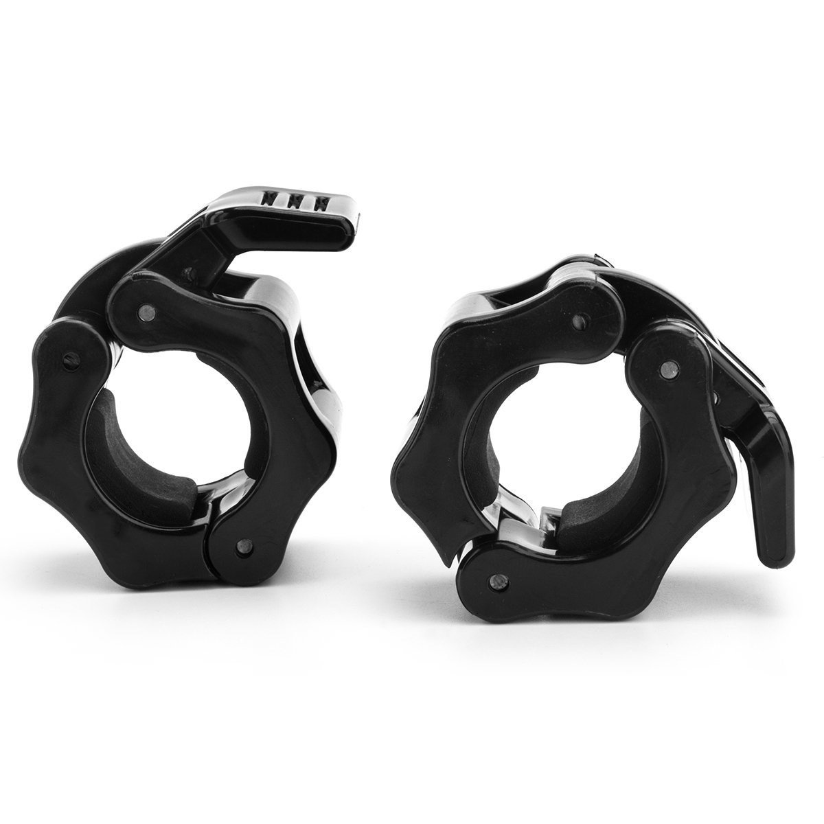 Photo 1 of VMOSS 1 inch Barbell Collar Weight Lifting Barbell Clamps Quick Release Dumbbell Collars Locking Collar for Workout Home Gym Training