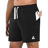 NORTHYARD Men's 7" Athletic Running Shorts with Zipper Pockets Quick Dry Lightweight Workout Gym Short