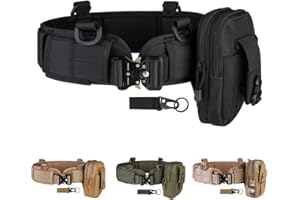 HLYQE Tactical Battle Belt Set, Molle, Shooting, War Belt