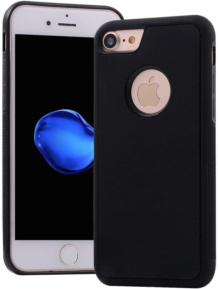 Hands Free Anti-gravity Selfie Sticky iPhone 8 Case, Magical Nano Sticky Hard Case Cover for iPhone 8 Great When Makeup/Brushing teeth/Using Bathroom + Free Screen Protector