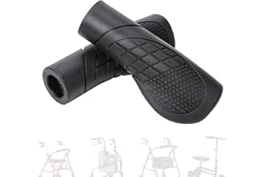 2 Pack Rollator Handle Grips - Universal Anti-Slip Cushion Pads for Comfortable Walking and Mobility Accessories with 1 Inch 