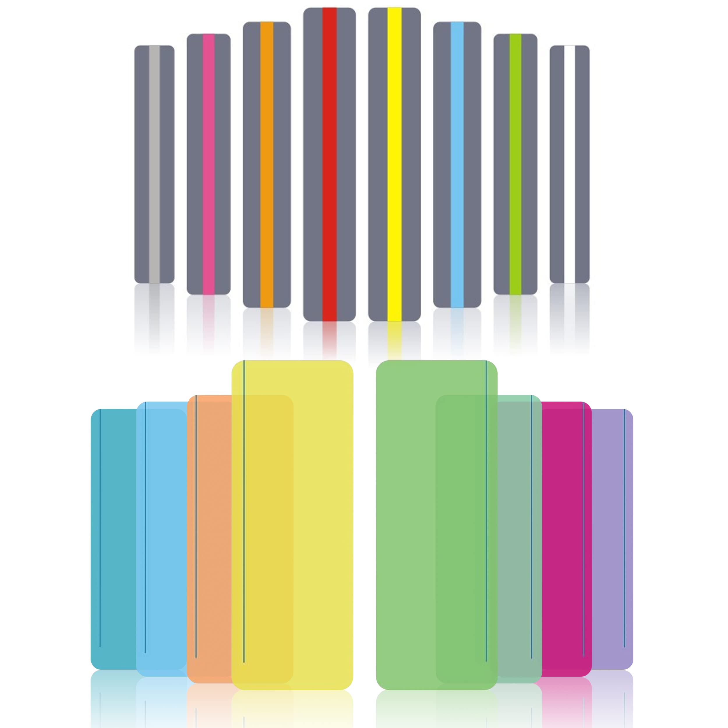 Haqatr 16Pcs Dyslexia Overlays Professional A4 Coloured Overlays Reading Ruler Guided Reading Highlight Strips for Children Reading Aids for Visual Stress,Children Dyslexia