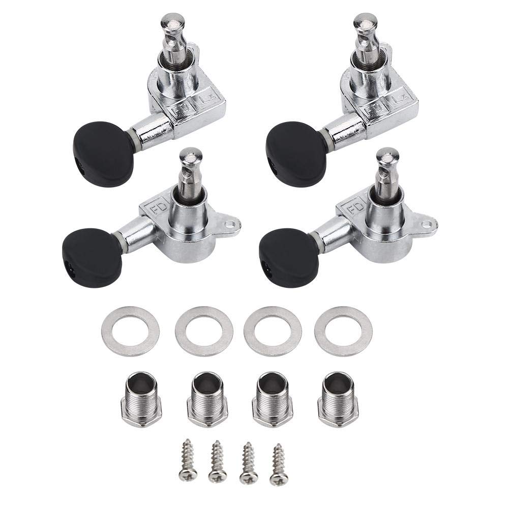 Demeras Ukulele Tuning Pegs Aluminum Alloy Closed String Tuning Key Pegs Machine for Instrument Upgrade Part 4Pcs 2R 2L