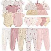 Kiddiezoom Newborn Baby Girl Boy Clothes Baby Outfits Pants Bodysuits Gifts Set Layette Set 0-3 Months