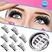 False Eyelashes Natural Look, 3D Premium Quality Fake Eyelashes/Natural Magnetic/Full Eye,100% Handmade Black Nature Fluffy Long Soft Reusable 4 Pair