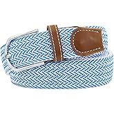 Huyfhksd Mixed Color Woven Stretch Braided Belts for Men and Women Fashion Elastic Belts