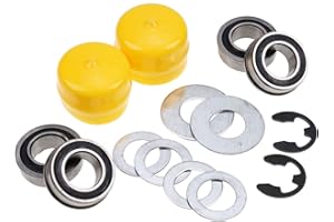 DVPARTS Front Wheel Bushing to Bearings Conversion Rebuild Kit Compatible with John Deere Tractor 170 175 180 185 92H S240 G1