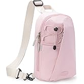Inateck Sling Bag X-Row with RFID Blocking, Spacious Crossbody Shoulder Chest Everyday Carry Bag with Quick-adjust Strap, Water-resistant Sling Backpack for Men, Women, Travel, Cycling, Hiking, Pink