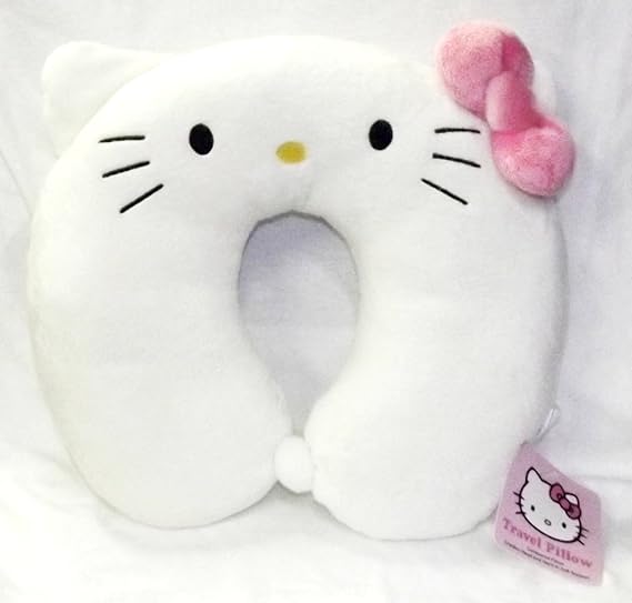 Hello Kitty Face Adult Travel Neck Pillow 1 count Clothing