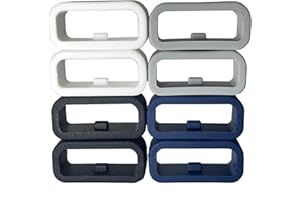 PDOUCGIA 18MM Watchband Fastener Rings Replacement for Garmin Vivoactive 4S/ Vivomove 3S/ Garmin Forerunner 255s/ 255s Music/Forerunner 265S/ Garmin Venu 2S Silicone Band Keeper Retainer Holder Loop