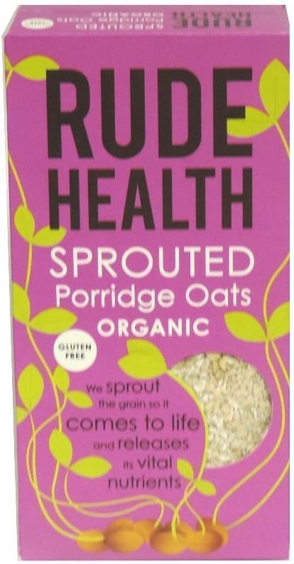 (Pack Of 5) Rude Health - Organic Sprouted Porridge Oats - Gluten Free - (500g)