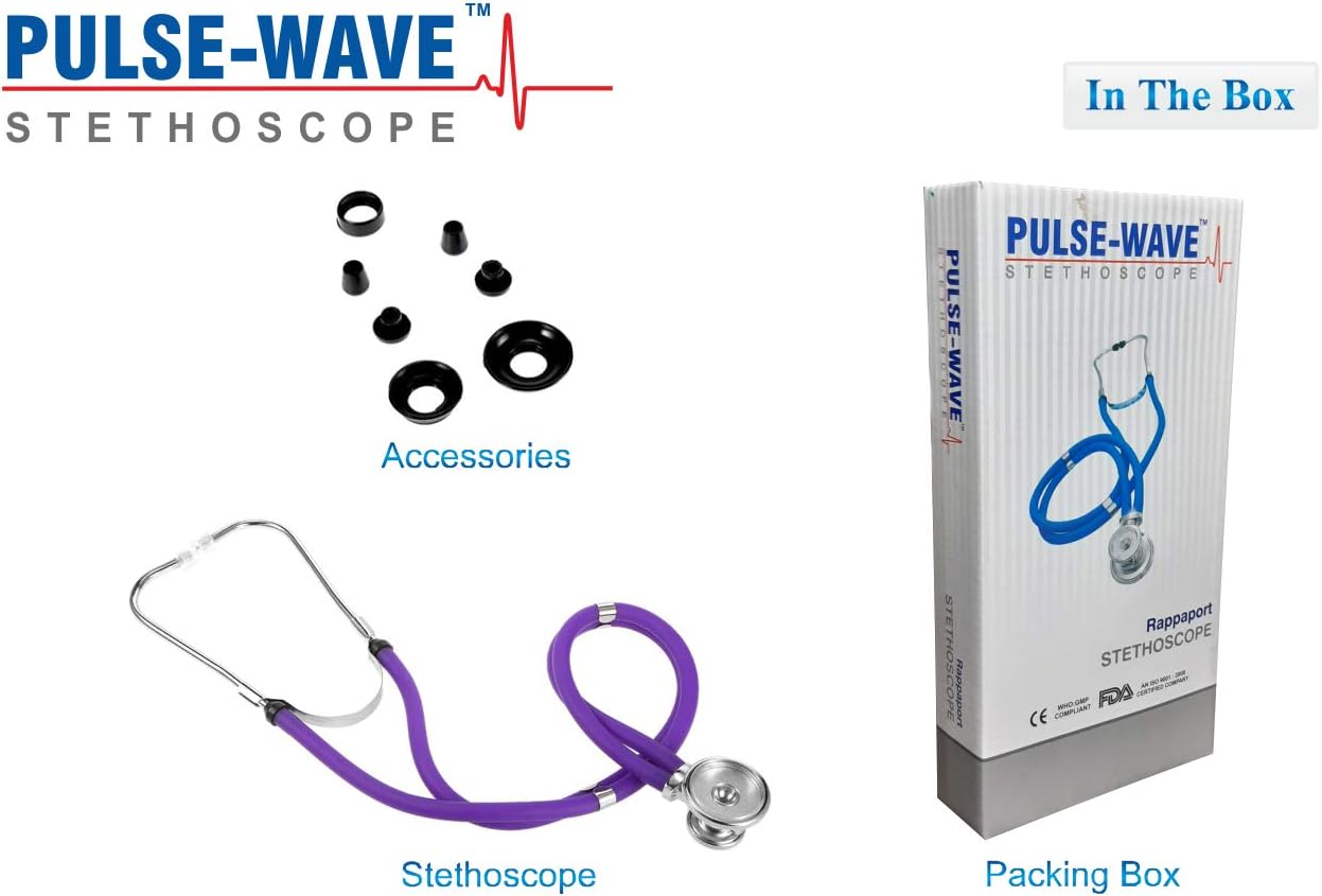 NISCOMED Pulse-wave Rappaport Stethoscope (Purple)