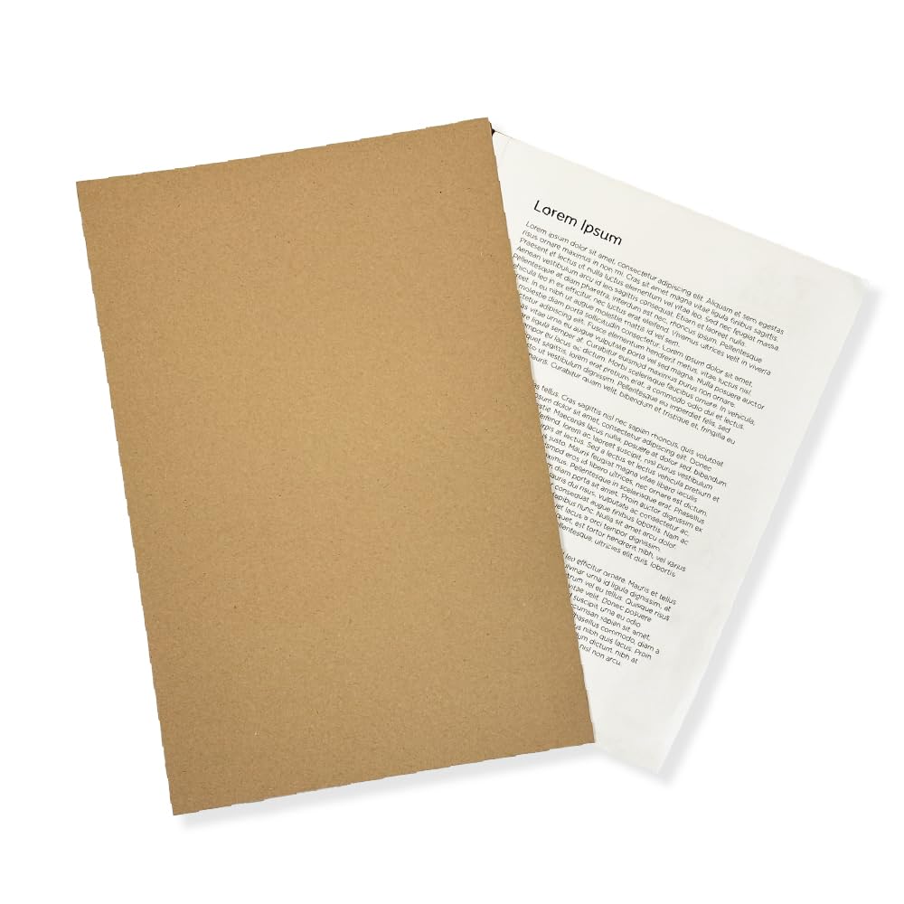 Exacompta - Ref SCM-BUFZ - Medium Weight 180gsm Pressboard Square Cut Folder, A4 & Foolscap, Suitable for Transporting Business Documents - Buff, Pack of 100