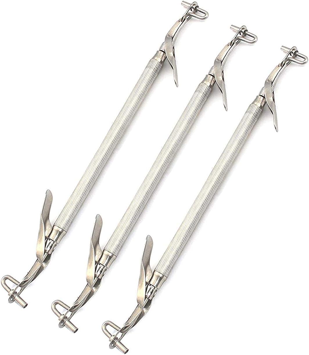 3 Pcs Amalgam Carrier Double Ended (Large), Dental Instruments for Educational Use