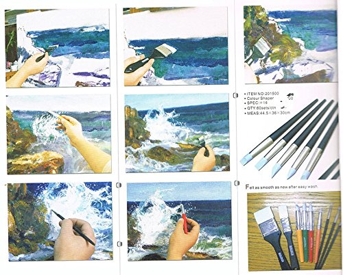 COMIART 5pcs Flexible Fimo Clay Sculpture Tools Silicon Color Shaper Brushes Size 0