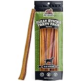 Redbarn Pet Products All Natural 8"-12" Bully Sticks for Medium/Large Dogs - Healthy Long Lasting Chews Variety Party Pack - 100% Beef Single Ingredient Low Odor Rawhide Free - 1lb