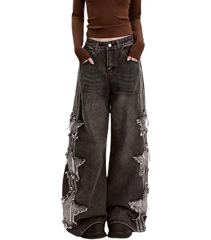 Amazon.com: jupkem Baggy Jeans Men Grunge Skull Pants Y2k Gothic
