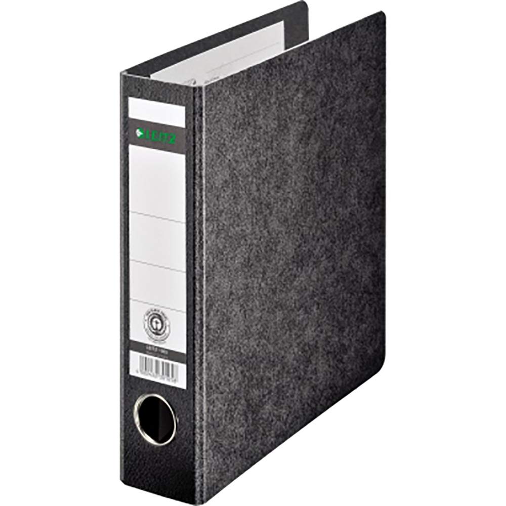 Leitz 10650000 Cardboard Ringbinder 180° A5 Black