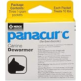 Panacur C Canine Dewormer (Fenbendazole), 1 Gram, Yellow, 3 Count (Pack of 1)