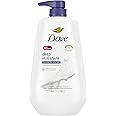Dove Body Wash with Pump with Skin Natural Nourishers Instantly Soft Skin and Lasting Nourishment Deep Moisture Cleanser Effectively Washes Away Bacteria While Nourishing Your Skin 34 oz (Pack of 3)