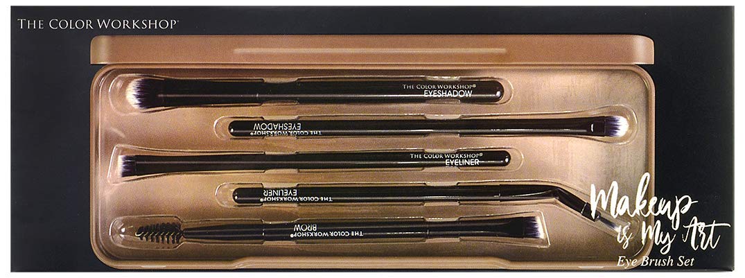 Essentials Makeup is My Art - Eye Brush Set - Palette with a Selection of Professional Makeup Brushes to Always Keep in Your Bag - Makeup Gift Set for Girls, Teenagers and Women