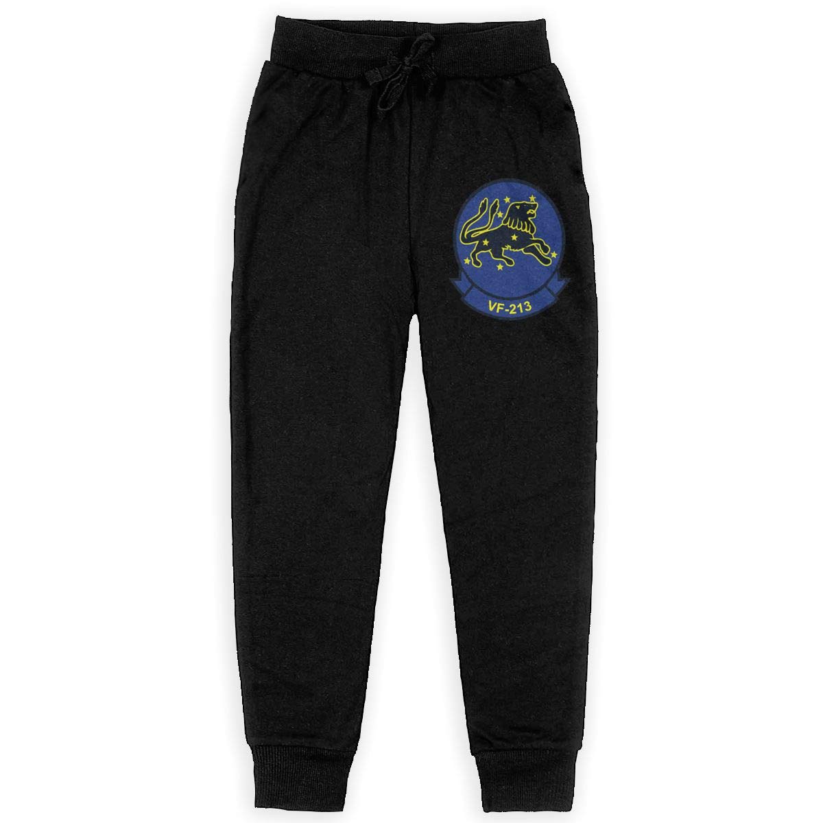 Dunpaiaa Vf 213 Logo Boys Sweatpants Joggers Sport Training Pants Trousers Black