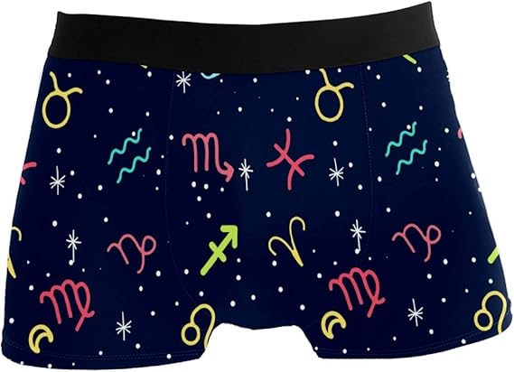 Amazon メンズ下着 メンズボクサーパンツ 干支 星 かわいい ボクサーブリーフ インナーパンツ 男性下着 吸汗速乾 通気良い 弾力性 前閉じ インナー 贈り物 S ボクサー 通販