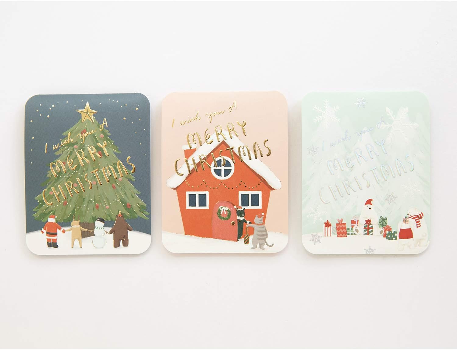 グリーティングライフ クリスマス カード ポップアップ ミニ カルテット ３枚セット Tk 1 Am31 32 33 ポストカード 絵柄付はがき 文房具 オフィス用品 Amazon
