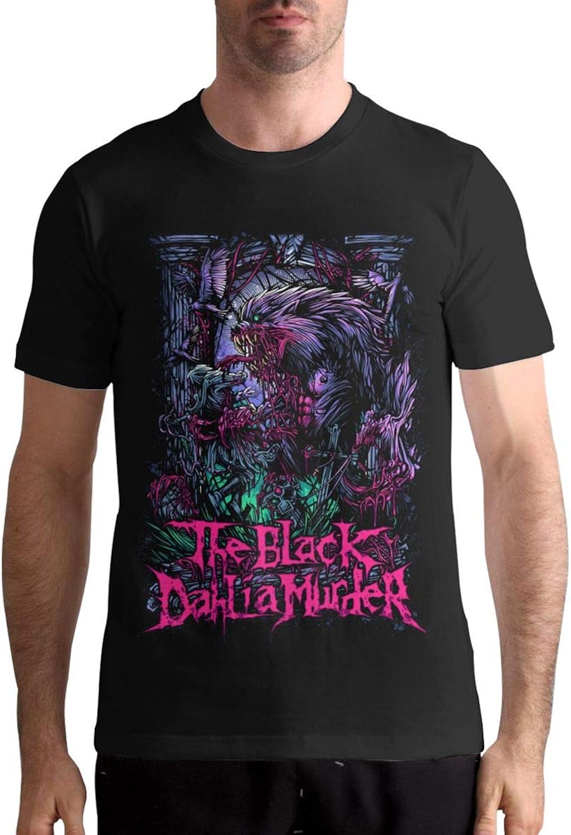 Amazon.com: The Black Dahlia Murder T Shirt Man's Tops Short Sleeve Pattern Cotton Tee: Clothing