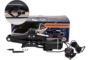 Trihelper Car Jack Electric Jack - 12V Car Scissor Jack for 2 Ton Vehicle Electric Quick Car Lift for Tire Change and Road Emergencies