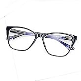 JCUANGR Nearsighted Glasses For Distance Women,Fashion Near Sighted Driving Eyeglasses, Cateye Myopia See Far Vision Frame