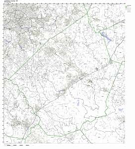Amazon.com: Johnston County, North Carolina NC ZIP Code Map Not