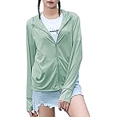Women's UPF 50+ UV Sun Protection Clothing Zip Up Lightweight Hoodie Hiking Sun Shirt