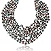 Gem Stone King 20 Inch Multicolor Simulated Shell Pearls Multi-Strand Twist Necklace