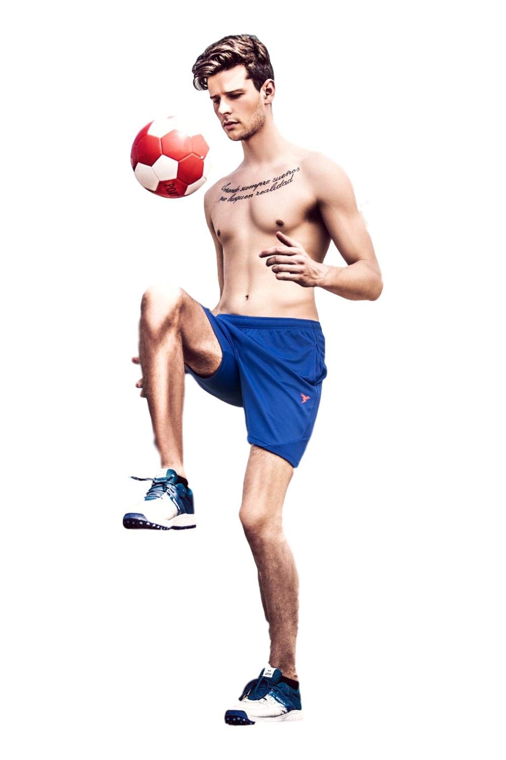 Techno Sports Wear Men S Polyester Shorts Blue L Amazon In Sports Fitness Outdoors