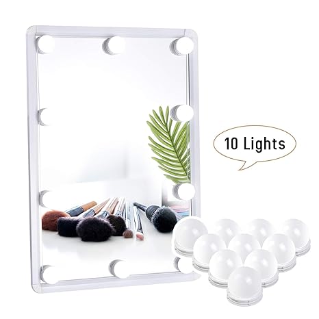 Spiegel Beleuchtung, dimmbar LED Spiegelleuchte 6500K LED Hollywood-Stil LED Schminkspiegel Kit Kaltweiß / Warmes