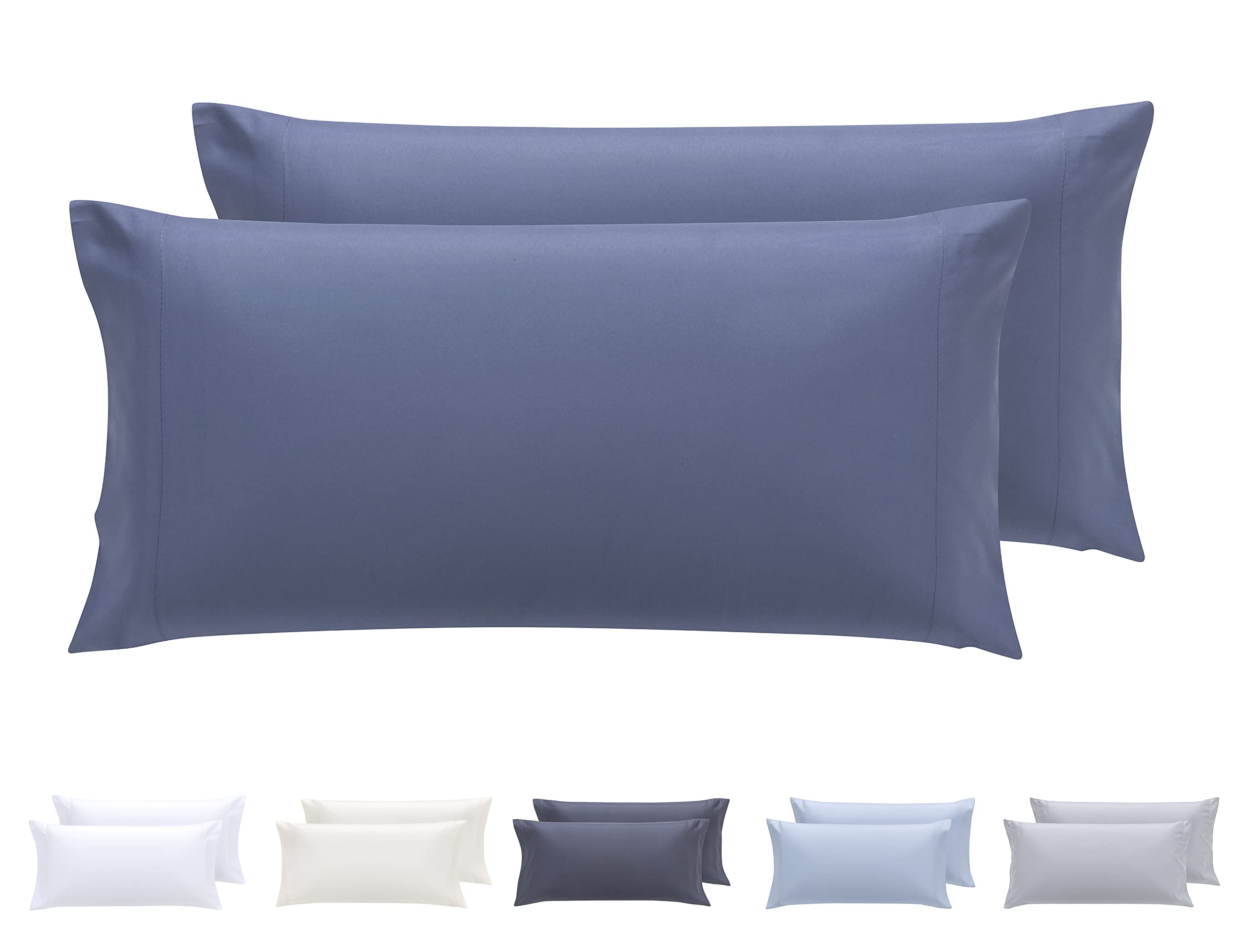 Todocama Set of 2 Extra Soft Hypoallergenic Microfibre Pillow Cases — image 1