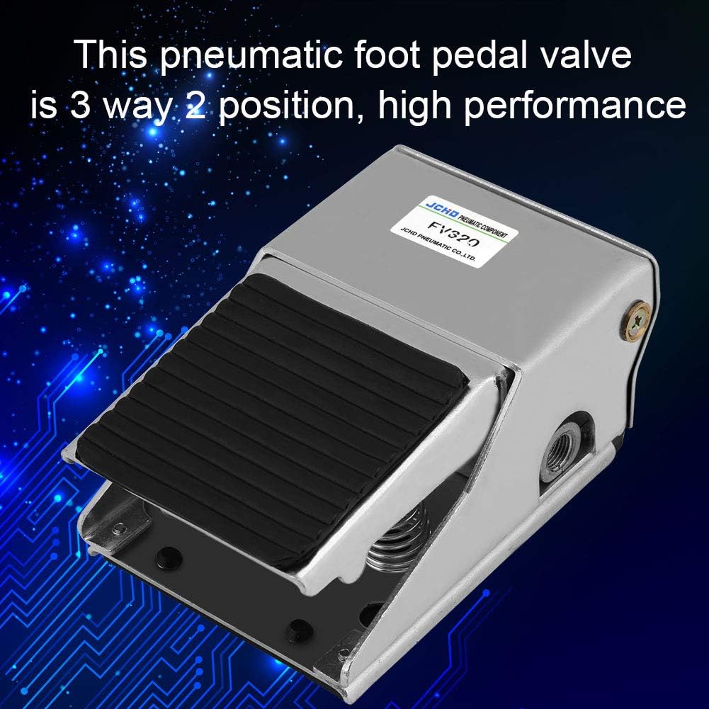 Foot Pressure Control Valve 3 Way 2 Position G1/4 Threaded Air Pneumatic Pedal Valve Switch - Image 3