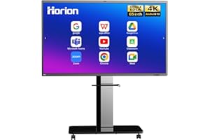 HORION 65 Inch 4K Smart Board - Google EDLA-Certified Interactive Whiteboard, 50-Point Touch, Wireless Casting - Digital Whiteboard for Classroom & Office & Home,300+ Free Apps(Board & Wall Mount Only)