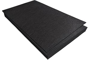 Jtnohx Felt for Crafts, 16 Pcs Felt Fabric, 7"×11.3" Stiff Felt Sheets, Craft Felt Square for for Sewing (Black)