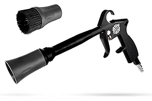 The Rag Company - The Ultra Air Blaster (Version 2) – Lift and Blast Dirt and Debris Away for Interior Detailing; Durable and Ergonomic Metal Design; Trigger Operated