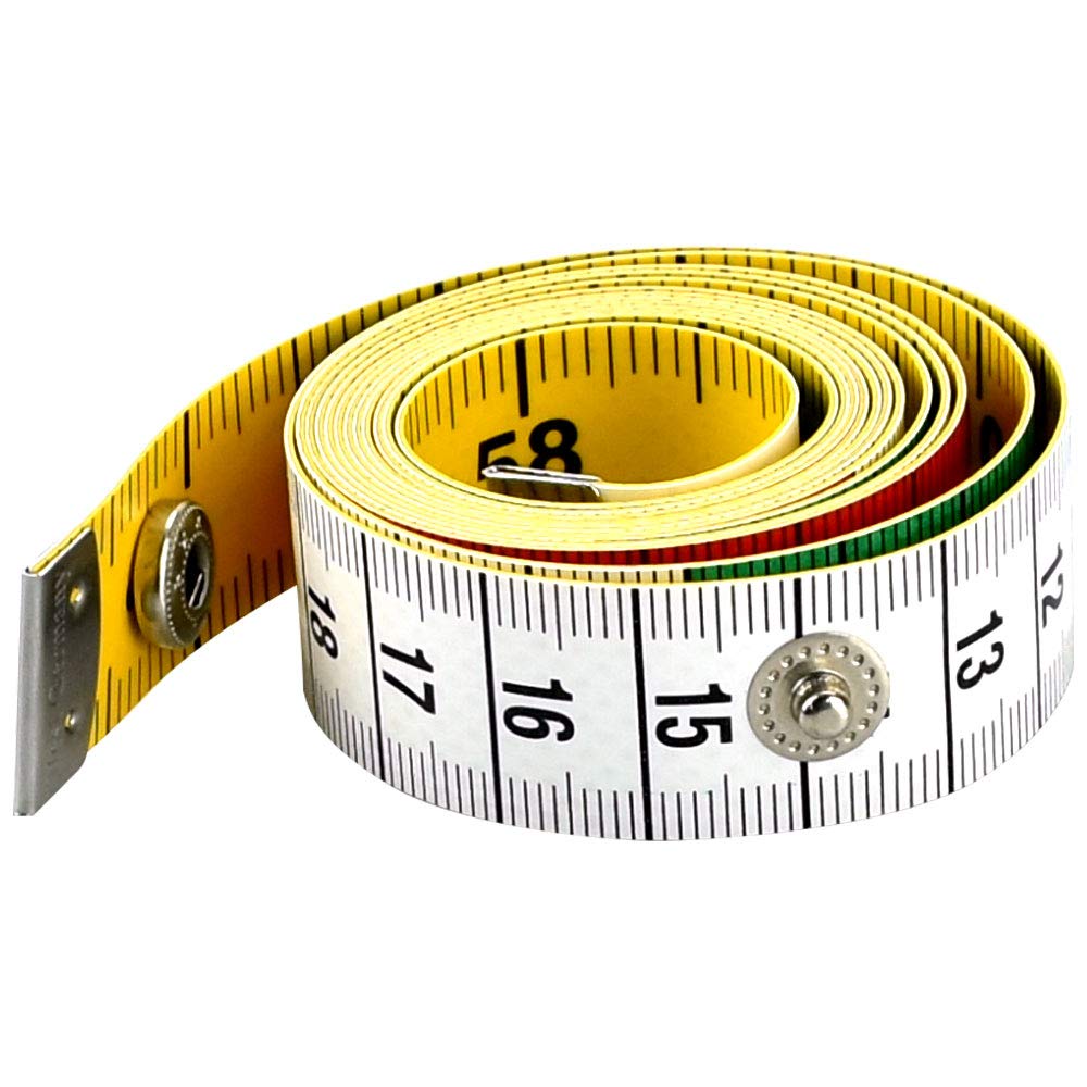 AFASOES Measuring Tape Soft Tape Measure Dual Sided Body Measuring Ruler Sewing Cloth Tailor Tapes Fabric Tapes Measure Dressmaking for Family Measurement Chest/Waist Circumference, 60inch/150cm
