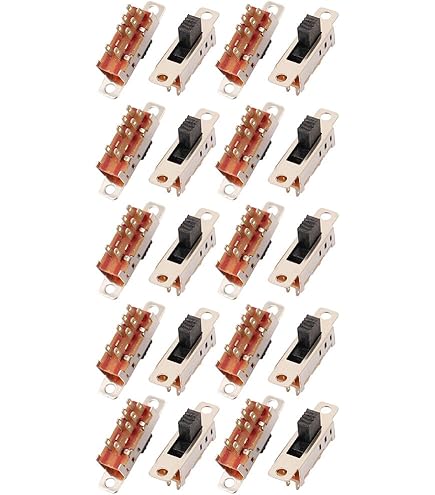 5 Interruttori A Pulsante DPDT 6 Pin - Micro Switch Momentanei Per PCB - Foto 2