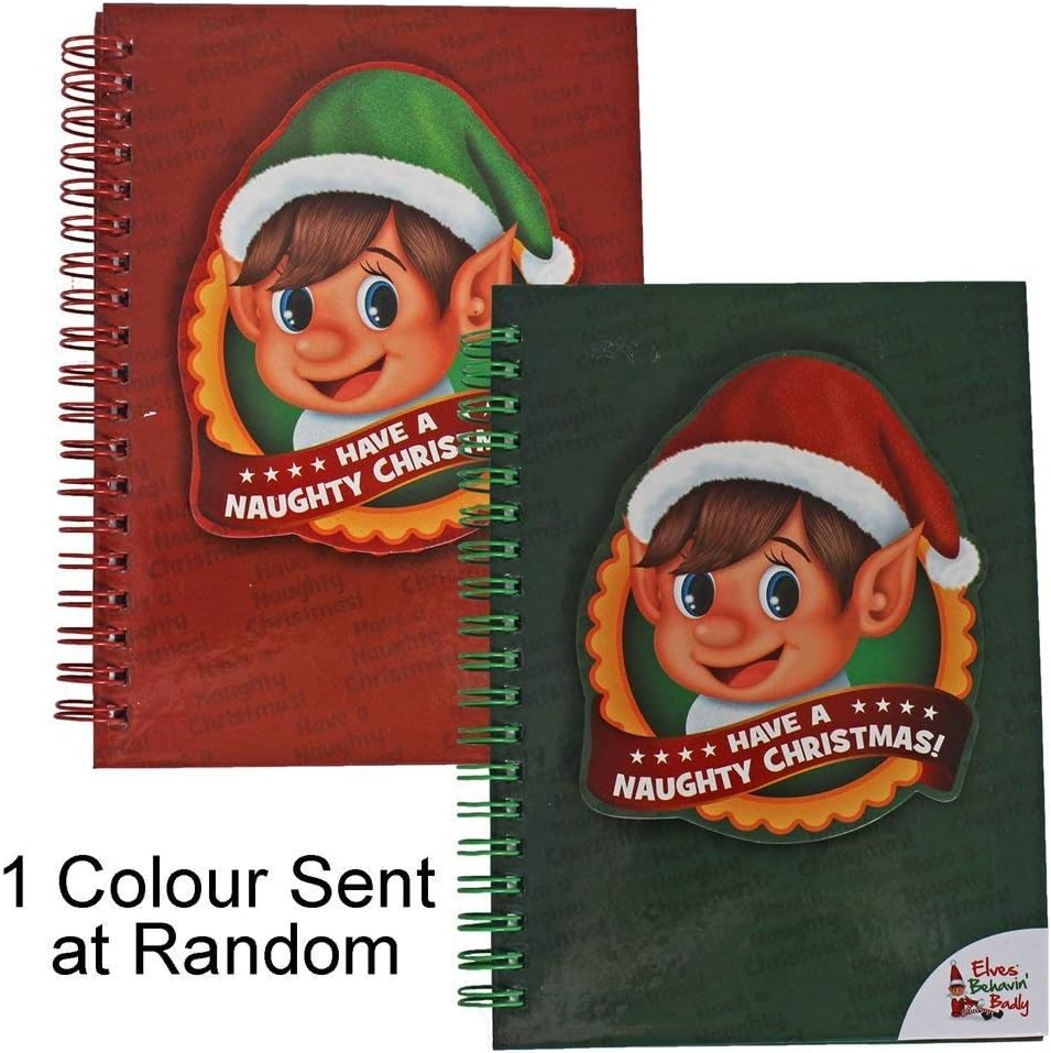 PMS 5X7" HARDBACK SPIRAL NOTEBOOK 60PAGES IN 3D ELF DES. OPP