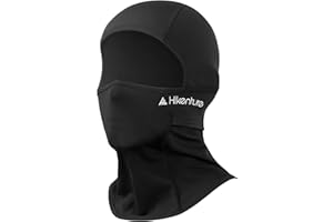 Kids Balaclava Ski Mask Thermal Windproof Children Face Mask Neck Gaiter for Extreme Cold Weather Boys Girls, Black