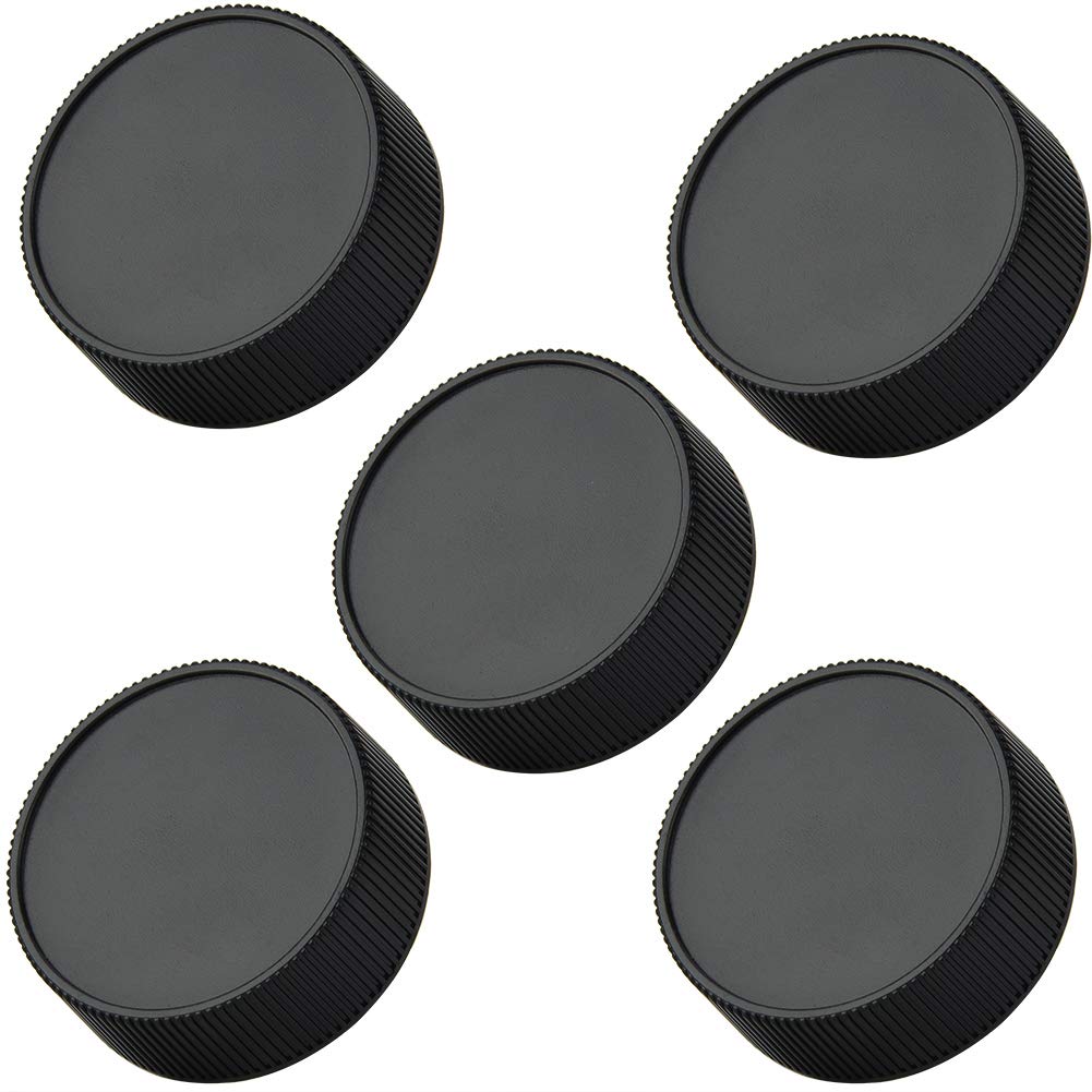 YYRL Lens Cap 5Pcs Durable Plastic Rear Lens Cap Protective Cover Fits for M6/7/8 LM Camera