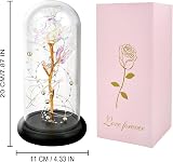 GARELF Eternal Rose Flower in Glass Dome - Romantic Gift for Her view 3